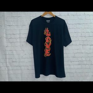 Flaming love t shirt